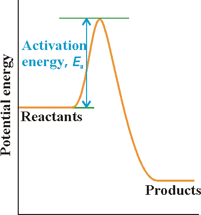 orders of reaction graphs. The graph depicts