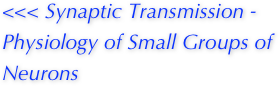 <<< Synaptic Transmission - Physiology of Small Groups of Neurons